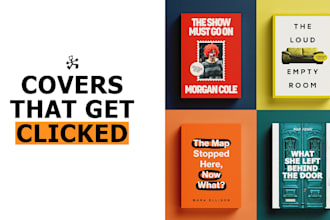 design a bold editorial book cover for self help authors
