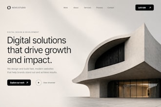build a modern landing page