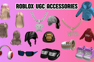 create high quality roblox ugc accessories, hair, hat,  custom chain, ugc model