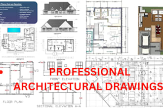 draft architectural, mep, and construction permit drawings
