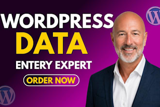 do wordpress data entry, woocommerce product upload or listing, excel data entry