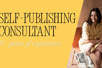 be your self publishing consultant for your fiction books