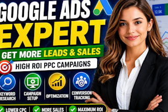 setup manage and optimize google ads ppc campaign for sale and lead