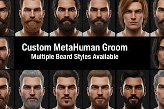 create realistic metahuman facial hair grooms assert