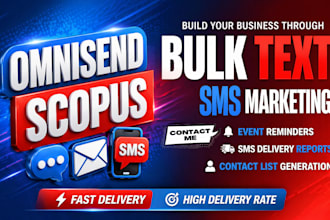 deliver high rate bulk SMS marketing text messages and blast email marketing