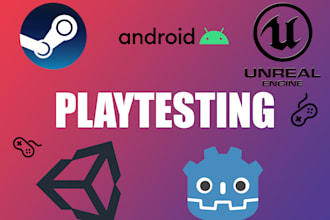 playtest and give critical feedback on your game