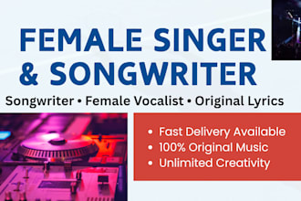 deliver pro female songwriting and vocals