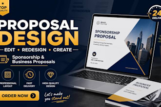 edit design,redesign sporsorship proposal business powerpoint fundraising, grant
