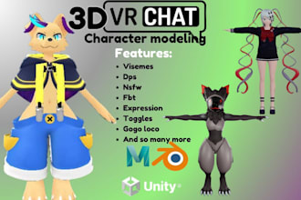 make custom vrc avatar commission vrchat avatar vr character furry avatar nsfw