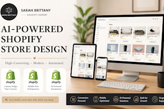 design an ai powered shopify store with automation