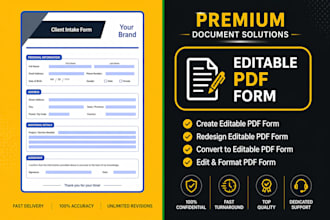 create fillable PDF form, editable form, PDF form design in adobe acrobat nicely