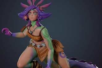 make a custom character 3d for printing