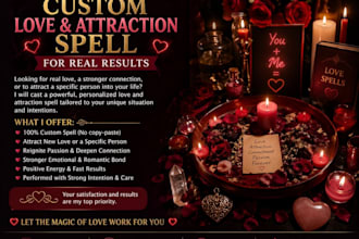 cast a powerful custom love and attraction spell for results