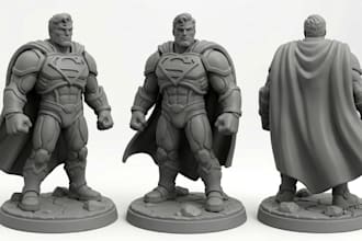 sculpt 3d miniature, 3d warhammer figurine tabletop dnd 3d model for 3d printing