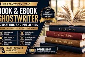 be your ebook writer, ghostwriter for non fiction ebook writing, ghostwriting
