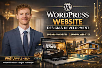 wordpress website website design website development luxury website business