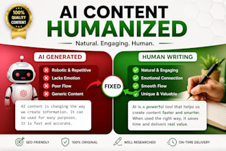 rewrite ai content into natural human writing