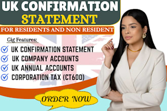 file UK confirmation statement cs01, update company details