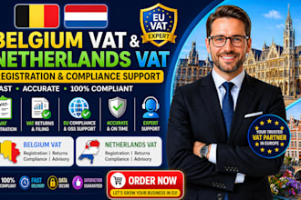handle belgium vat and netherlands vat registration and eu compliance