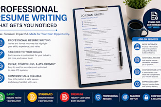 write or improve your resume and cover letter professionally
