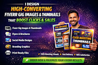 design fiverr gig picture and gig thumbnail image cover