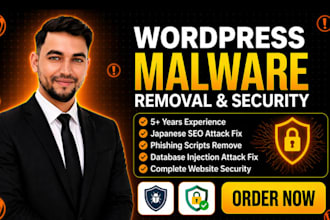 do wordpress malware removal, remove virus and improve wordpress security