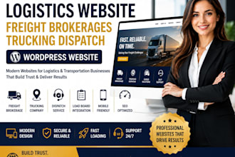 build logistics website freight brokerages trucking dispatch wordpress website