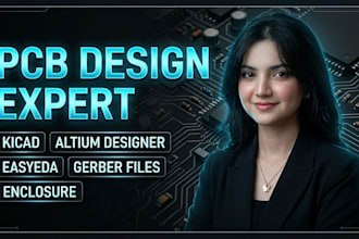design pcb in kicad, altium designer and easyeda with gerber files
