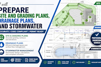 design storm water drainage plan and pipe network