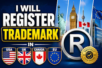 register trademark in USA UK canda and eu