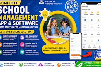 develop school management app, school fees payment app, school software