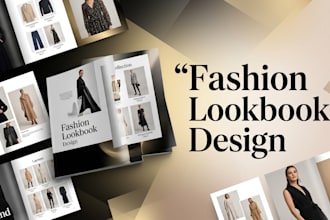 design a fashion catalog, lookbook for your brand