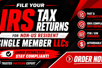 handle irs tax compliance for non US resident single member llcs