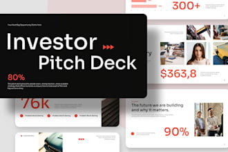 design investor pitch deck powerpoint design and business pitch deck for startup