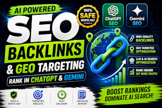 create seo backlinks and optimize your site for chatgpt gemini ai search llm se