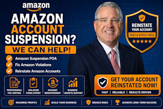 reinstate your amazon account, fix suspension and write winning poa