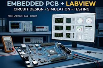 develop embedded hardware pcb labview simulation and circuit design