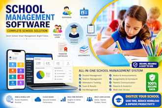build school management app, school portal app, student academic tracker app