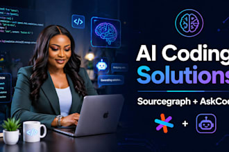 develop  ai assisted coding solution using sourcegraph and askcodi