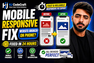 fix wordpress and mobile responsive issues on your website
