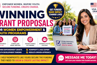 write nonprofit grant proposals for women empowerment and youth programs USA UK