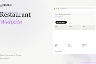 design a premium website for your restuarant