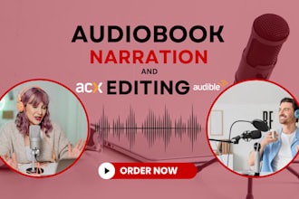 narrate and edit your ai audiobook for acx, female ai voiceover artist