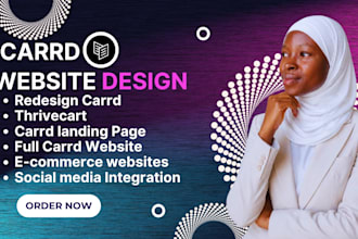 build carrd website design carrd landing page redesign carrd website