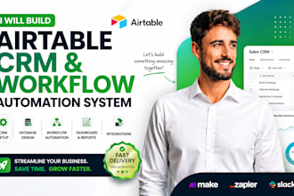 build airtable CRM and workflow automation system