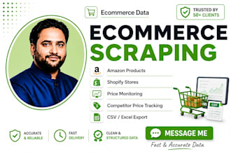 scrape product data from any ecommerce website or stores