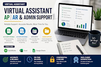be your virtual assistant for bookkeeping and data entry