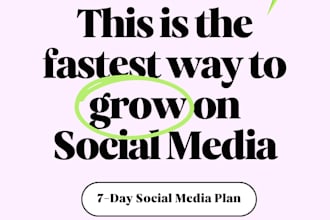 create a 7 day social media content plan for your business