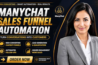 build manychat sales funnel automation for lead conversion