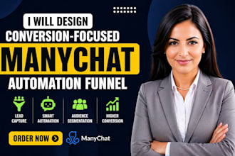 build manychat sales funnel automation for lead conversion
